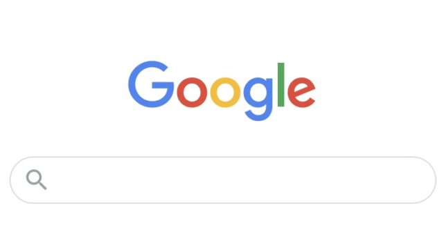 グーグルの検索画面